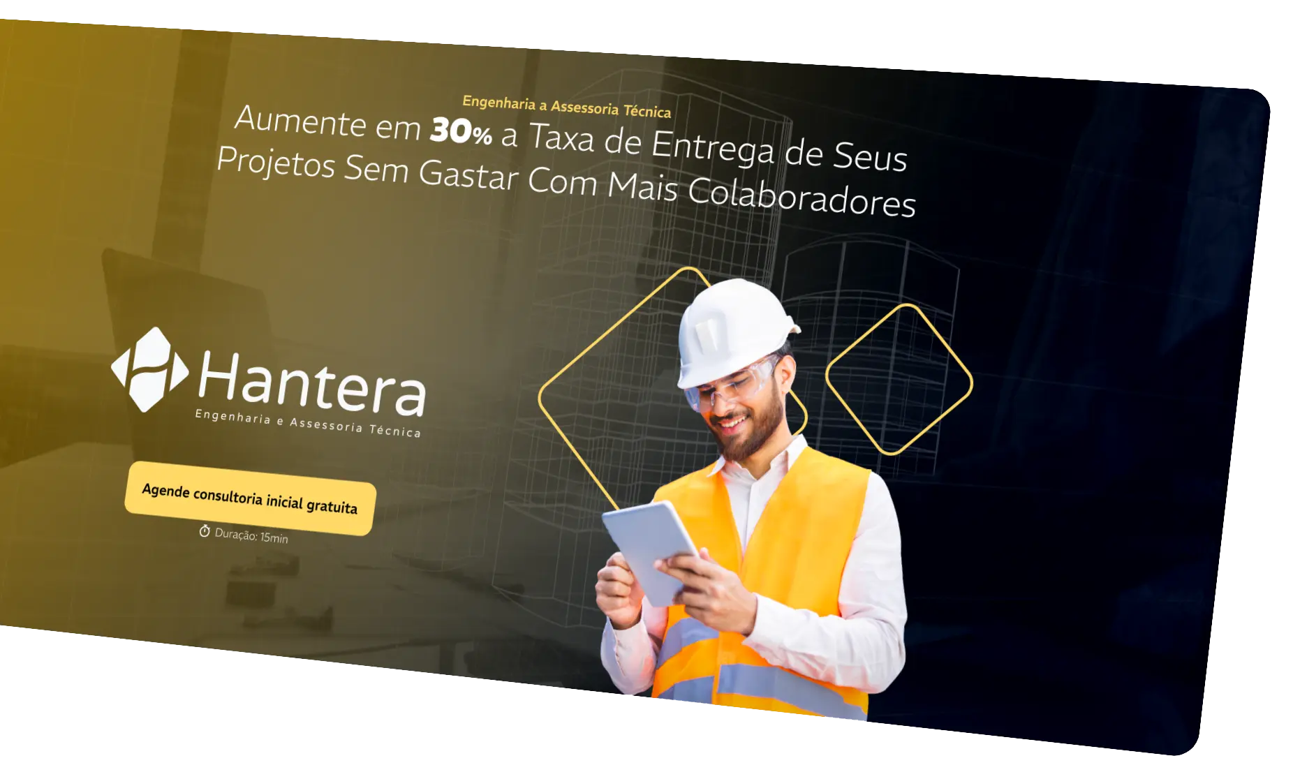 Seção Hero de um site